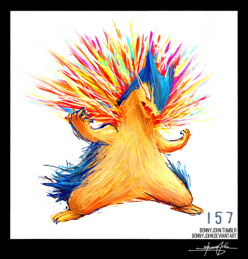 Illustration for article titled Tyrannical Typhlosion! Pokemon One a Day, Series 2!